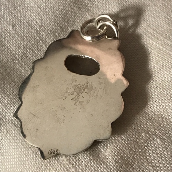 Sterling 925 silver golden rutile stone handmade artisan pendant jewelry gift - Picture 5 of 7